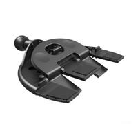 Supporto da auto per slot CD per schermi CarPlay con angoli regolabili, adattatore portatile in ABS per monitor da auto, vestibilità sicura senza ostruire la vista, nero