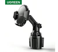 Supporto da auto per telefono con portabicchiere UGREEN, supporto universale regolabile per telefono cellulare da 4,7-7,2 pollici Tagli UnicaABS