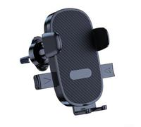 Supporto da auto sicuro per bocchetta dell'aria con rotazione a 360 gradi e impugnatura a clip in silicone, compatibile con più tipi di telefono (strisce)