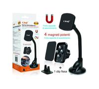 SUPPORTO DA AUTO UNIVERSALE PER SMARTPHONE FLESSIBILE A VENTOSA MAGNETICO HD-256