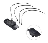 Supporto da bici per Garmin per Oregon per Dakota eTrex 10 20 30 GPSMap 62 62S, staffa di navigazione robusta in plastica con fascette, colore nero