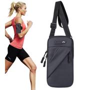 Supporto da braccio per cellulare per corsa, organizer con tracolla rimovibile, supporto per cellulare per lo sport, adatto per escursioni, trekking, viaggi, selvaggi, esplorazioni urbane, donne