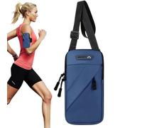 Supporto da braccio per telefono da corsa, in pelle PU, organizer per smartphone, supporto per telefono da braccio per sport, per sopravvivenza, escursionismo, palestra, trail fitness, donne e uomini
