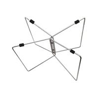 Supporto da campeggio in acciaio inox, pieghevole, base isolata, secchiello refrigerante in acciaio inox con borsa per il trasporto tappetino antiscivolo, supporto leggero da campeggio per
