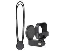 Supporto da collo per Insta360 GO Ultra, cordino a sgancio rapido in ABS per vlogging POV a mani libere e riprese in viaggio, accessorio nero compatto 5,7 x 5,6 x 7,2 cm