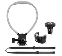 Supporto da Collo POV per Insta360 Luna Ultra Staffa di Espansione Portatile Supporto da Collo Morbido Antiurto Antiscivolo con Angolo Regolabile per 360 Luna Ultra，Supporto per Collo + Tracolla