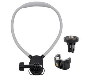 Supporto da Collo POV per Insta360 Luna Ultra Staffa di Espansione Portatile Supporto da Collo Morbido Antiurto Antiscivolo con Angolo Regolabile per 360 Luna Ultra，Montaggio al Collo