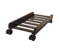 Supporto da CPU/Porta CPU Mobile processore Stare in piedi, con le ruote di bloccaggio di bloccaggio in legno Pc Rotolamento del desktop del supporto della torre Pc Supporto (senza protezione posterio