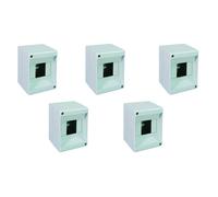SUPPORTO DA ESTERNO SENZA SPORTELLO mm.100x135x90 per 2/4 moduli - 8w PEZZI 5