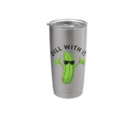 Supporto da fattoria Dill With It Pickle Love Pickle Ball Bicchiere termico in acciaio inox doppia parete