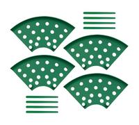 Supporto da Giardino, 4 Pezzi, Gabbia Protettiva per Fragole per Vaso, Prato Fiorito e, Materiale PP, Accessorio per la Coltivazione di Frutta e Piante Facile da installare