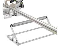 Supporto da lavoro per macchina da taglio, regolabile in altezza in acciaio inox, supporto pieghevole antiruggine, ideale per officina, cantiere, garage, lavori di falegnameria