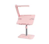 Supporto da Lettura Regolabile In Angolazione con Luce, Supporto Multifunzione per Tablet, Staffa per Laptop, Mensola da Scrivania C