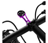 Supporto da manubrio per bicicletta da 32 mm per Garmin Edge Explore, torcia elettrica e action cam, compatibile con Bryton, Wahoo e CATEYE, leggero in lega di alluminio per bici GPS out-front mount