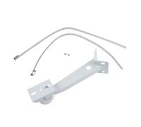 Supporto da palo per telecamere di sicurezza, staffa regolabile in alluminio con passanti da 20 cm per sorveglianza CCTV esterna su pareti o angoli, argento 300 mm
