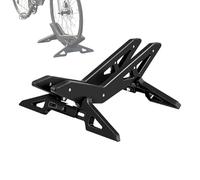 Supporto da parcheggio per biciclette, supporto da terra per singolo, supporto per cicli regolabile, supporto per cicli per il trasporto, sgancio rapido per la strada, ghiaia per un i