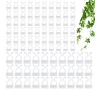 Supporto da parete, 120 pezzi, clip per piante, clip per piante, clip per piante rampicanti, supporto da parete, 2 misure, adatto per il fissaggio e l'abbellimento di piante