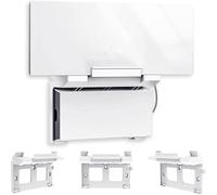 Supporto da parete 2 in 1 per router Starlink Gen 3 e alimentatore, staffa di supporto salvaspazio in plastica ABS per router e adattatore di alimentazione, kit di montaggio per ottimizzazione del