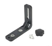 Supporto da parete a forma di L in metallo e plastica per livello da 35,6 cm, con connettore da 1/4 '' con adsorbimento magnetico e foro posteriore per appendere la stabilità