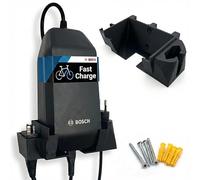 Supporto da parete adatto per Bosch E-Bike Caricatore Smart System - BPC3400 4A - e Bike 2A 4A 6A Smart System - con accessori di montaggio (compatibile con Bosch Fast Charger )