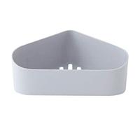 Supporto da parete angolare per bagno, cestino portaoggetti da cucina, senza fori, 4 colori (colore: C) (B)