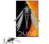 Supporto da parete applicabile per Le-Go Technic 10327 Royal Dune Ornithopter Building Blocks Model, decorare stanze o collezionare, 50 x 80 cm, solo parete da esposizione (tipo A)