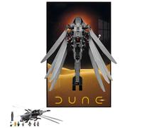 Supporto da parete applicabile per Le-Go Technic 10327 Royal Dune Ornithopter Building Blocks Model, decorare stanze o collezionare, 50 x 80 cm, solo parete da esposizione (tipo B)