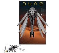 Supporto da parete applicabile per Le-Go Technic 10327 Royal Dune Ornithopter Building Blocks Model, decorare stanze o collezionare, 50 x 80 cm, solo parete da esposizione (tipo C)