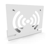 Supporto da parete compatibile con AVM FritzBox 7590 7530 7590AX 5530 8850 6850 6660 Cable 6890 7490 Router, JLNJLE Metal Mount Modem sospensione con gestione dei cavi, efficiente dissipazione del