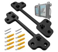 Supporto da parete compatibile con Makita DC18RC, supporto per caricabatterie potente, kit di montaggio 8 tasselli e 4 viti, design stabile antiscivolo, risparmio di spazio per garage e officina, nero