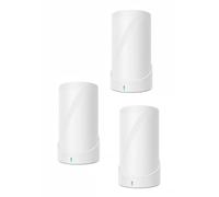 Supporto da parete compatibile con TP-Link Deco BE63, BE65, BE67, BE10000, BE9300, BE14000, XE75, XE75 Pro, X75 e X80 (confezione da 3) - Mensola da parete per router WiFi 7 e 6E - ABS (bianco)