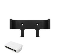 Supporto da parete compatibile con Ubiquiti UniFi Switch Flex Mini (nero) | In plastica resistente, disponibile in bianco e nero, fissaggio a parete con 2 viti (non incluse)