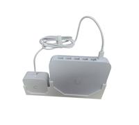 Supporto da parete con supporto PSU per Unifi Cloud Gateway Max UCG-MAX, montaggio su rack, materiale PETG, 10" (bianco)