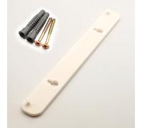 Supporto da parete di ricambio adatto per AVM Fritz!Box 7590 AX 7490 6890 | Supporto da parete per router, montaggio a parete, colore bianco, accessori di riparazione, sostituzione