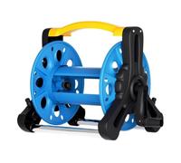 Supporto da parete for avvolgitubo da giardino 30-40 m, tubo in metallo PP | Facile da avvolgere e svolgere, riporre il tubo senza grovigli, resistente metallo PP, supporto a parete