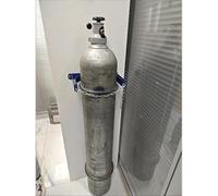 Supporto da parete for bombola di gas for impieghi gravosi con catena di sicurezza for uso in fabbrica/laboratorio/casa Supporto for bombola di gas argon(1 Bottle - 35cm (13 4/5"))