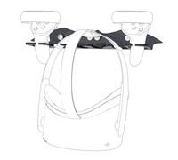 Supporto da parete Geekria VR compatibile con Meta Q3/QPro/Q2/Valve Index/HTC Vive/VR Game Accessories Storage Stand Holder Hook VR Headset (nero)