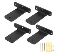 Supporto da parete in 4 pezzi, con viti spesse, invisibile, supporto da parete, supporto per maniglia, supporto disponibile su entrambi i lati (100 mm)