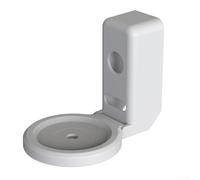 Supporto da parete in ABS per Echo Dot 5a e 4a generazione con gestione dei cavi integrata, staffa salvaspazio per un posizionamento sicuro degli altoparlanti, nero (bianco)