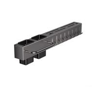 Supporto da parete in acciaio al carbonio, 50 cm, antiruggine, colore nero | Ideale per piccole cucine, appartamenti, massimizza lo spazio verticale sulla parete, mantiene gli oggetti organizzati