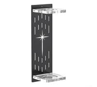 Supporto da parete in acrilico per sciabole leggere, progettato per tenere saldamente le armi replica in posizione verticale per uso espositivo (nero)