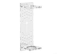 Supporto da parete in acrilico per sciabole leggere, progettato per tenere saldamente le armi replica in posizione verticale per uso espositivo (trasparente)