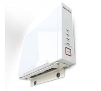 Supporto da parete in metallo per Fritz!Box 4060, stabile e salvaspazio, montaggio a parete, supporto per router Fritz 4060 in metallo bianco - Made in Portugal