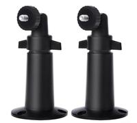 Supporto da parete in metallo per Ring Up Cam Wired HD Security Camera Stand antiruggine a prova di ruggine in lega di alluminio rotazione a 360 gradi giardino casa confezione da 2 (nero)