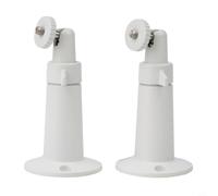 Supporto da parete in metallo per telecamera di sicurezza HD Ring Up Cam Wired - robusto supporto in lega di alluminio regolabile angolo di fissaggio per albero da soffitto 2 pezzi (bianco)