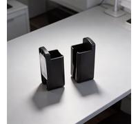 Supporto da parete in plastica per dispositivi domestici, si adatta alle dimensioni comuni del telecomando senza bisogno di attrezzi (nero)