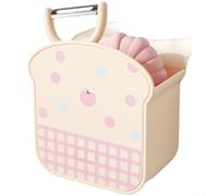 Supporto da parete in TPR per spugna da cucina e cestello di scarico con design ventilato per l'organizzazione del lavandino, scaffale compatto per spugne, scrubber e piccoli utensili in casa, bagno o