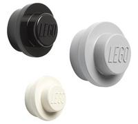 Room Copenhagen Lego-Set Appendiabiti da Parete, White, Black, Grey, Taglia Unica, 3 unità