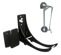 Supporto da parete Monopattino Elettrico 8.5" Metallo - Nero Opaco, Ultra Resistente 60 kg, Morsetto Anticadute, Sistema Doppio Caricatore