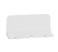 Supporto da parete multifunzione per telefono con foro di ricarica, autoadesivo, senza foratura, antiscivolo, compatibile con tutti i tipi di